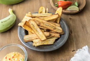 Chips de banane verte