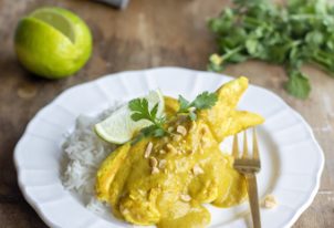 Curry de poulet à la banane