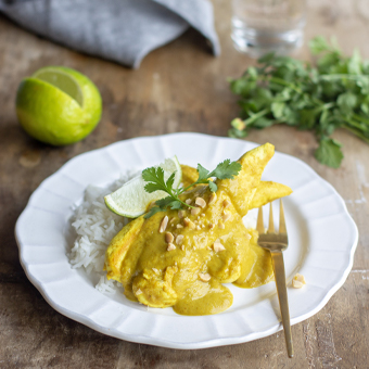 Curry de poulet à la banane