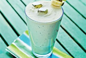 Milk-shake à la banane et au kiwi