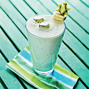 Milk-shake à la banane et au kiwi