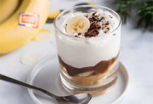 Trifle à la banane et au marron