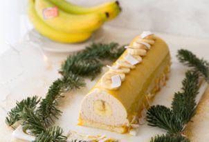 Bûche banane, coco