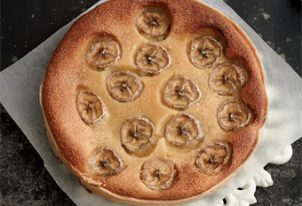 Tarte aux bananes et aux amandes