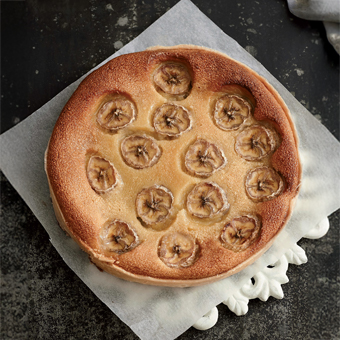 Tarte aux bananes et aux amandes