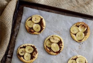 Tartelettes fines à la banane et au chocolat